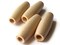 2 Inch Long Light Natural Brown Wood Tube Beads - Vintage Macrame Beads